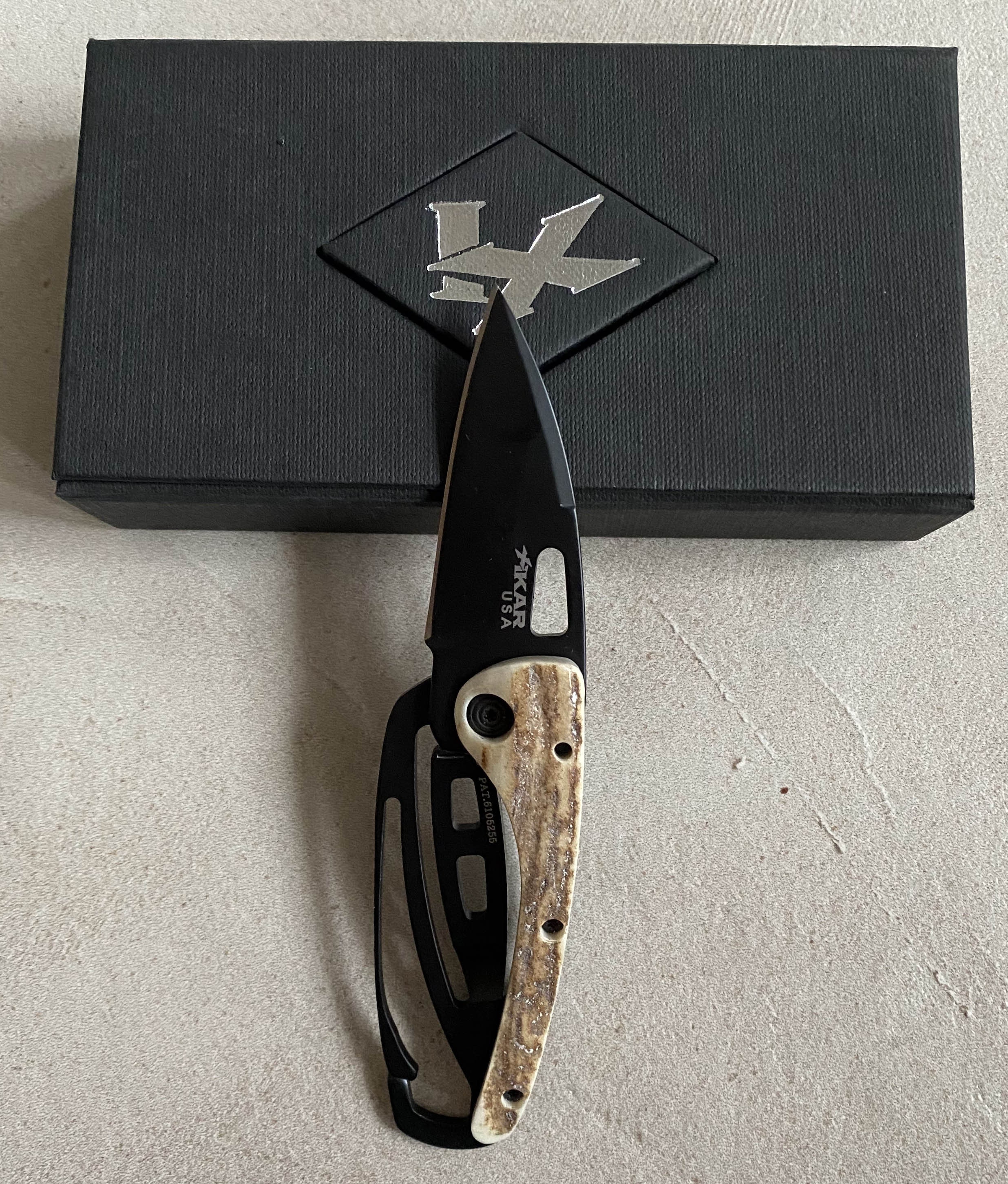 Collectible Vintage Knife Xikar Model Express 730 Black Deer Etsy