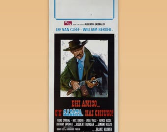 Original Movie Poster Sabata Lee Van Cleef - 1969 - 33x70 CM