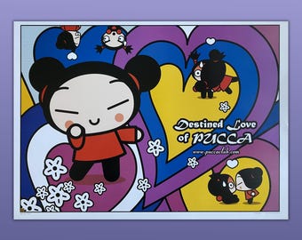 Offizielles Vintage-Poster „Destined Love“ von Pucca, 85 x 62 cm