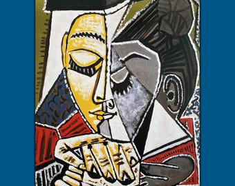 Offizielles Kunstplakat Offizielles Kunstplakat Pablo Picasso „Tête D'Une Femme Lisant“ – 60 x 80 cm