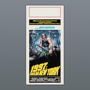 Affiche originale du film New York (1997) - 1981 - John Carpenter - 33 x 70 cm