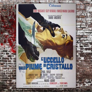 Pôster Original O Pássaro das Plumas de Cristal - Dario Argento - Formato 140 x 200 CM