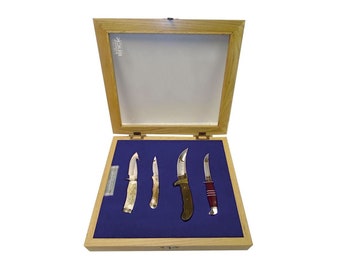 Collection Vintage Knives Buck Collector Set 4 Knives "100 Year Buck Family Favorites" Limited Editionn