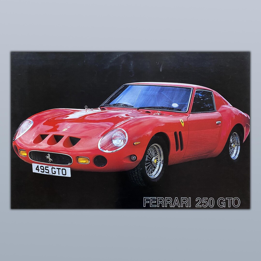 ヴィンテージポスター フェラーリ 250 GTO - 80年代 - 94 x 62 CM