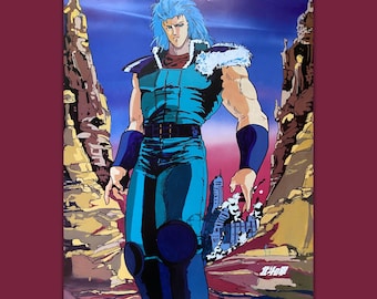 Official Vintage Poster 1994 - Ken Il Guerriero - 1994 - Hokuto No Ken - 68X98 CM