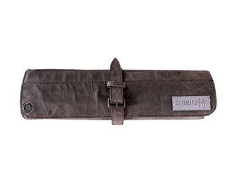 Leder Rollbare Messertasche für 8 Küchenmesser