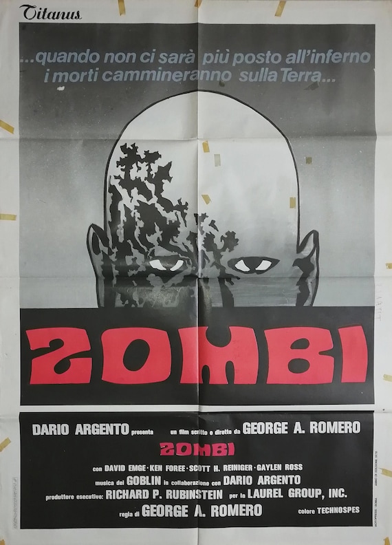 【レア】ゾンビ ポスター ジョージ・A・ロメロ 映画 当時モノ 昭和 レトロ オリジナル映画ポスター「ゾンビ」ジョージ・A・ロメロ - フォーマット