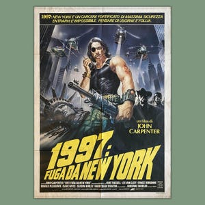Affiche originale 1997 : Escape From New York - 1981 - John Carpenter - 100 x 140 cm