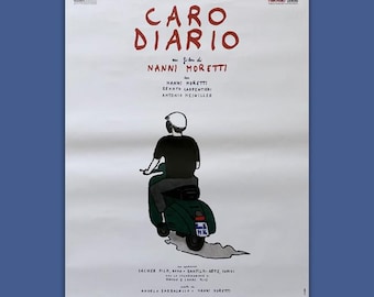 Vintage Original Movie Poster 2F Caro Diario Nanni Moretti - Dear Diary - Journal intime - 100X140 CM
