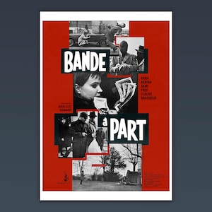 Film Poster Film Poster Bande à Part - Jean-Luc Godard - 70X100 CM