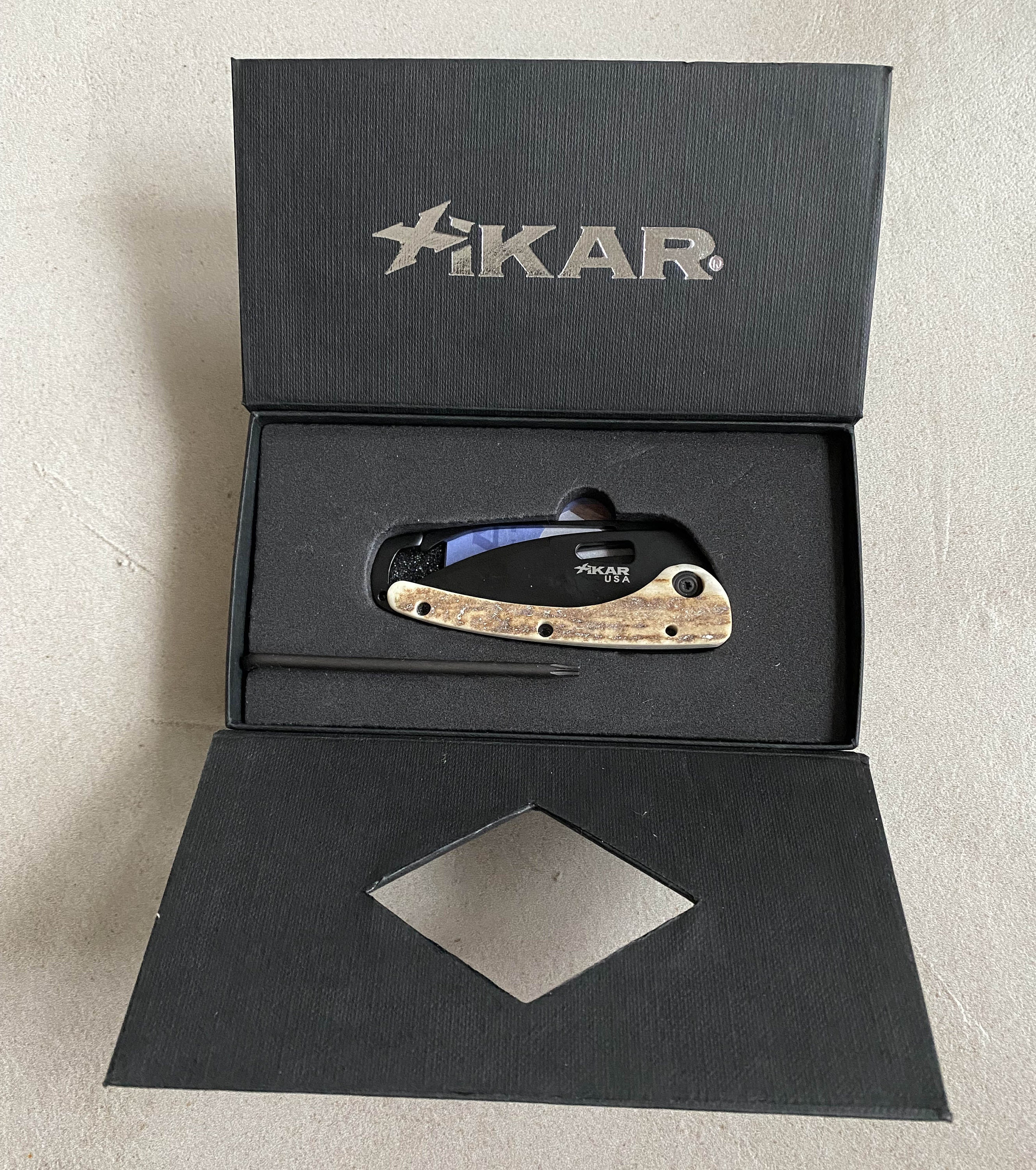 Collectible Vintage Knife Xikar Model Express 730 Black Deer Etsy