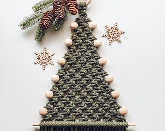 Kit Fai-Da-Te Albero Di Natale In Macramè – 2 Pezzi, Stile Bohémien, Pendente Da Parete In Cotone, Progetto Creativo Per Adulti E Bambini - 3