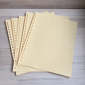 5 GRANDES Braille 9,5 "por 11,5" papel artesanal para scrapbook vintage páginas dupla face alfabeto cego papel antigo papel texturizado loja da Ucrânia