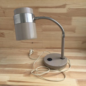 Vintage Industrial Desk Lamp: Mid-Century Gooseneck Table Light