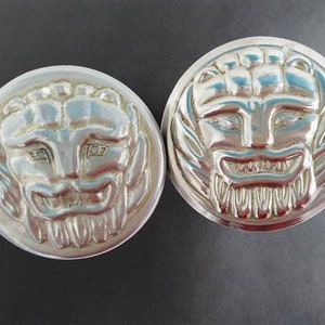 Vintage Lion Head Metal Door Handles: Shabby Chic Decor