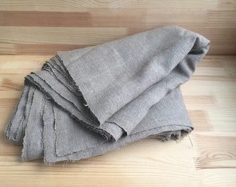 Antique Homespun Linen Fabric: Hand Loomed Organic Grain Sack Cloth