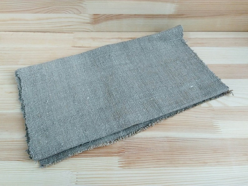 Homespun linen vintage Rough homespun fabric Antique homespun cloth Hand loomed cloth Antique grain Sack linen Organic cloth Made in Ukraine