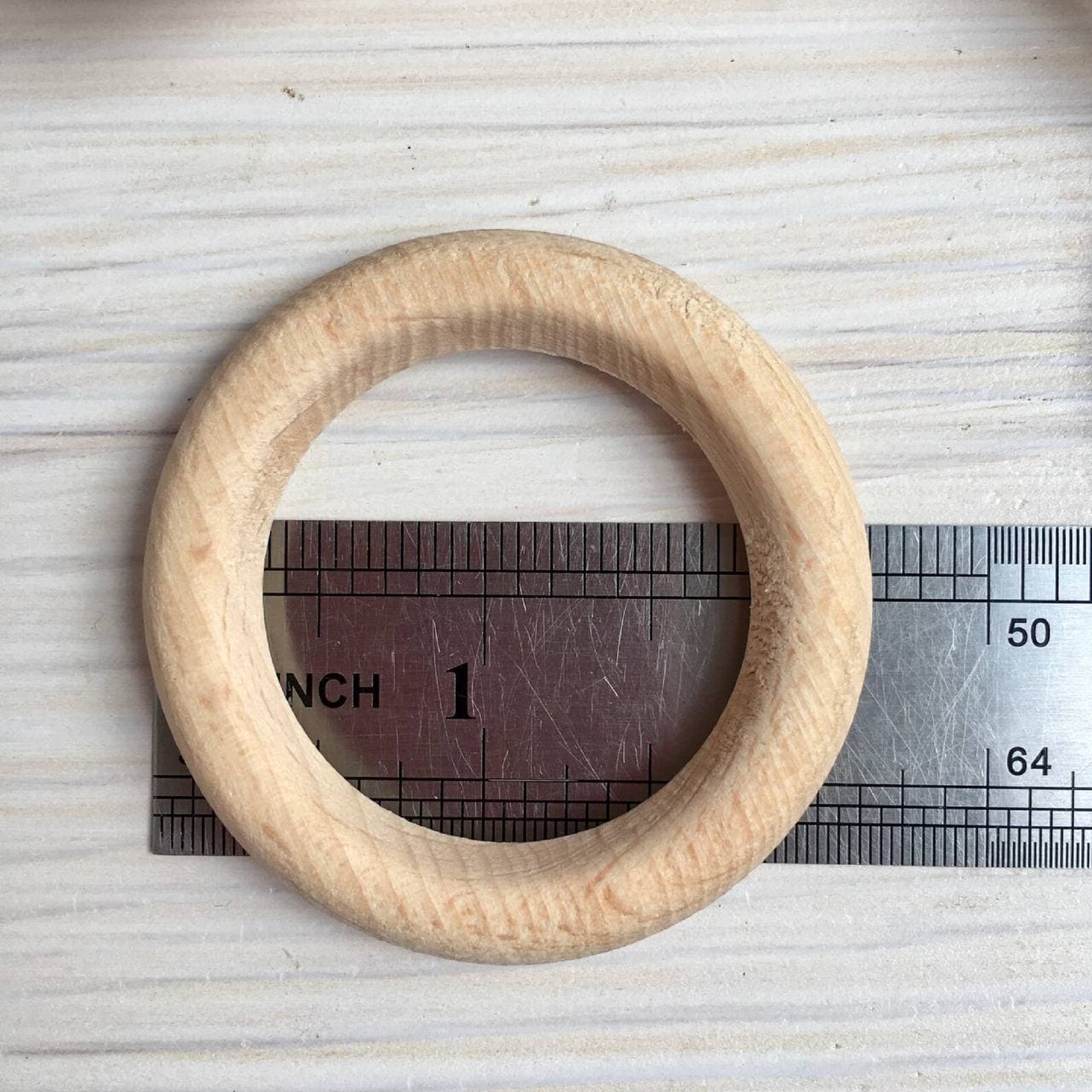 Wooden Rings 55 Mm/ 2 Inches Natural Wood Craft Wood Ring Etsy