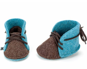 Chaussons en feutre de laine pour enfants - Antidérapants, faits à la main, de haute qualité, taille 5