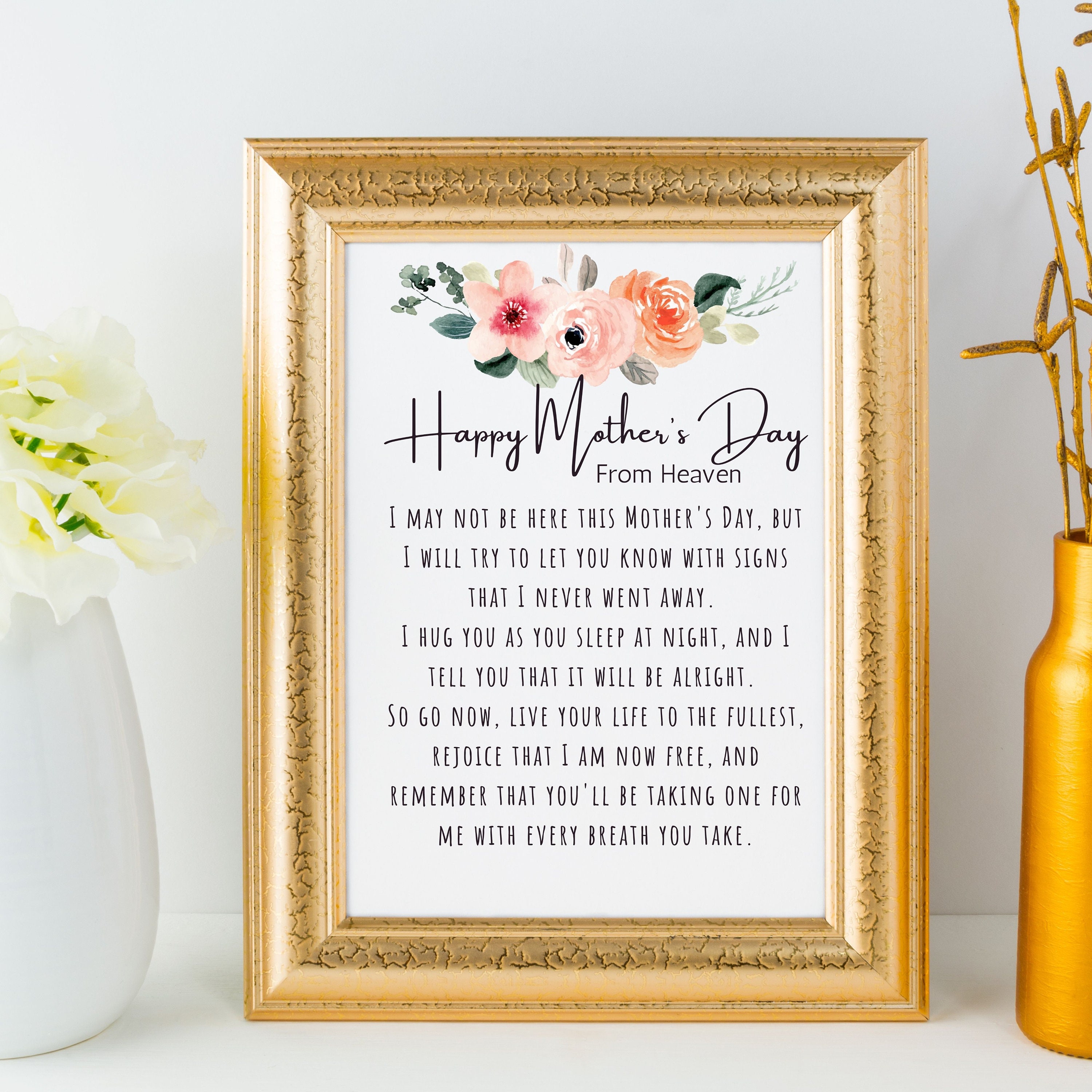 Mother s Day From Heaven Printable Letter From Heaven To Mom Printable 