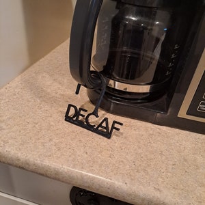 Segnali flessibili per tè e caffè - Reg, Decaf, Caffè, Tè, Tisane - 6 colori