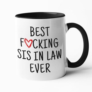 Sister In Law Gifts, Sister In Law Mug Cup, Sis In Law Funny Gift, Gifts for Sister-In-Law Christmas Birthday Wedding Gift, Gift from Sister