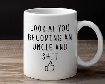 New Uncle Gift, Uncle To Be, Reveal to Uncle, Funny Uncle, Pregnancy Announcement, Uncle Mug, New Uncle Mug, Uncle Gift, Uncle Announcement