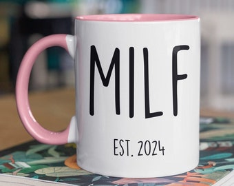 New Mom Gift Est 2025 Mug Expecting Mother First Time Baby Gifts Baby Shower Gifts First Mothers Day Present MILF Congratulations Coffee Mug