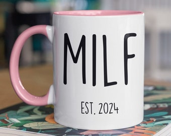 New Mom Gift Est 2024 Mug Expecting Mother First Time Baby Gifts Baby Shower Gifts First Mothers Day Present MILF Congratulations Coffee Mug