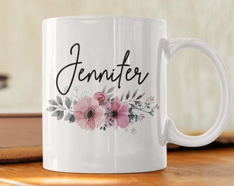 Personalized Name Mug for Women Gift for Girls Custom Name Gifts Name Coffee Cup Christmas Mother's Day Personalized Gift for Her Birthday