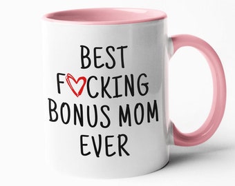 Bonus Mom Gifts Stepmom Christmas Step Mom Mug Cup Mother's Day Gift Bonus Mom Gift Funny Coffee Mugs for Mom Stepmom Mug Gifts for Step Mom