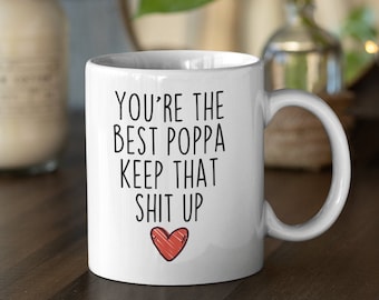 Greatest Poppa Mug - 11 Oz Ceramic Coffee Mug, Dishwasher Safe Gift - View #5