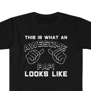 Papi Gifts What An Awesome Papi Looks Like T-Shirt Papi Shirt Gift for Papi Christmas Gift Papi Gag Tshirt Funny Fathers Papi Mens T Shirt