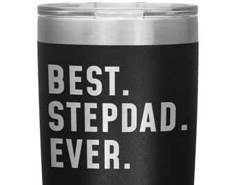 Best Step Dad Ever Gift Coffee Travel Mug Best Step Dad Gift Birthday Gift Idea for Stepdad Coffee Cup Stepdad Christmas Gift for Men Father