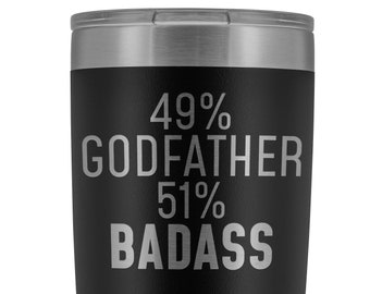 Godfather Gifts, Funny Godfather Gift, Best Godfather Ever, Godfather Tumbler, Gift for Godfather, Custom Tumbler, Godfather Gift Idea
