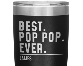 Best Pop Pop Ever Gift Coffee Travel Mug Best Pop Pop Gift Birthday Gift Idea for Pop Pop Coffee Cup Pop Pop Christmas Gift for Men Father's