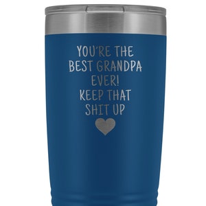 Personalized Grandpa Tumbler: Insulated Stainless Steel Travel Mug