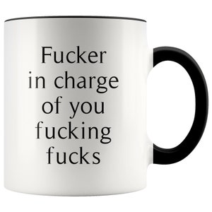 Funny Boss Ceramic Coffee Mug, Office Gag Gift Black