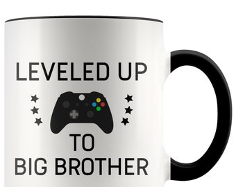 Personalized Promoted To Big Brother, Big Brother Announcement New Big Brother Pregnancy Reveal, Gift for Big Brother To Be, Big Brother Mug