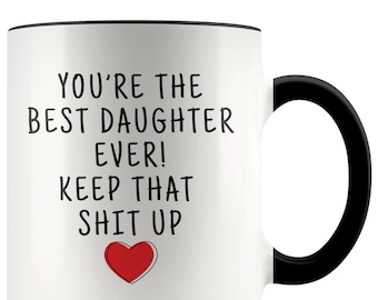 Daughter Gift from Mom, Daughter Gift, Gift for Daughter, Daughter Mug, Best Daughter Ever, Super Daughter, Funny Daughter Gifts Ideas