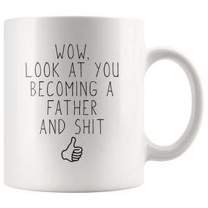 Funny New Dad Gift, First Fathers Day Gift, New Father, New Daddy, New Baby Gift for Father, Gift from Baby, Gift for New Dad From Wife Mugs image 1