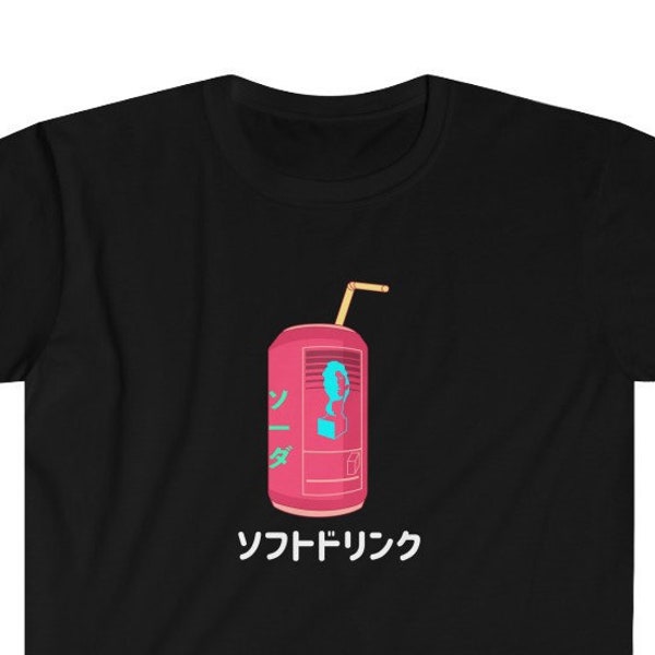 90s Japanese Vaporwave Streetwear Otaku Aesthetic Soda Japan T-Shirt Synthwave Japan Vintage Retro Harajuku Graphic Tees Japanese Streetwear