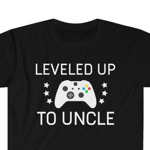 Leveled Up To Uncle T-Shirt: Pregnancy Announcement Tee