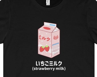 Harajuku T-Shirt: Kawaii Strawberry Milk Japan Tee