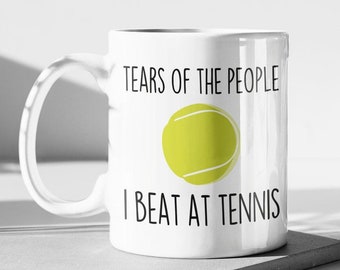 Personalised Tennis Gift For Men Personalised Tennis Mug For Male Tennis Player