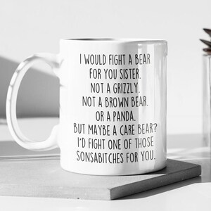 Sister gifts, funny sister gift, sister mug, sister coffee mug, sister gift idea, sister birthday gift, best sister mug, best sister gift