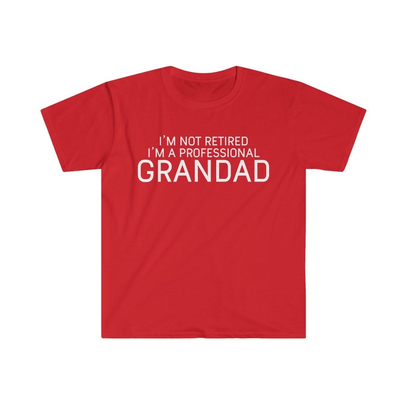 Funny Grandad T-Shirt: Professional Grandad Gift Red