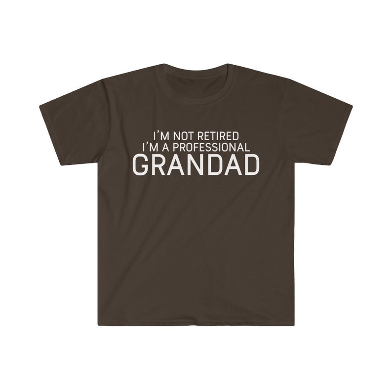 Funny Grandad T-Shirt: Professional Grandad Gift Dark Chocolate