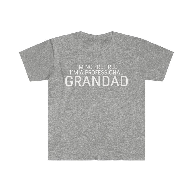 Funny Grandad T-Shirt: Professional Grandad Gift Sport Grey