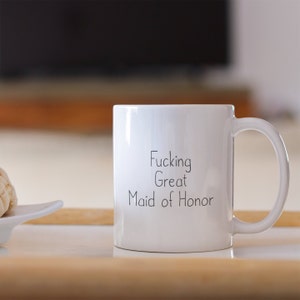 Maid of honor gift sister, gift from bride, proposal gift for her, maid of honor mug, gift from sister, gift for maid of honor, Bridesmaid